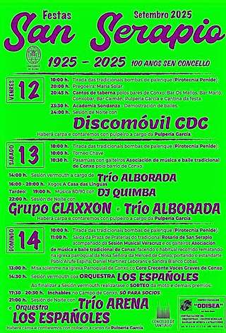 Fechas, información, programa, cartel, imágenes, mapa y ubicación de San Serapio de Conxo  en  Santiago de Compostela