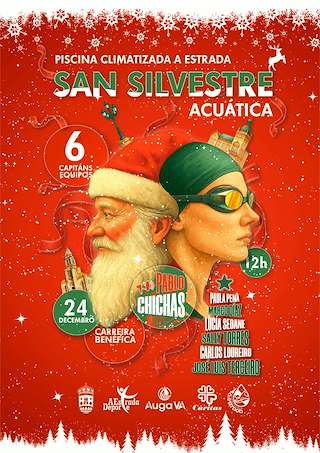 Fechas, información, programa, cartel, imágenes, mapa y ubicación de San Silvestre Acuática (2025)  en  A Estrada