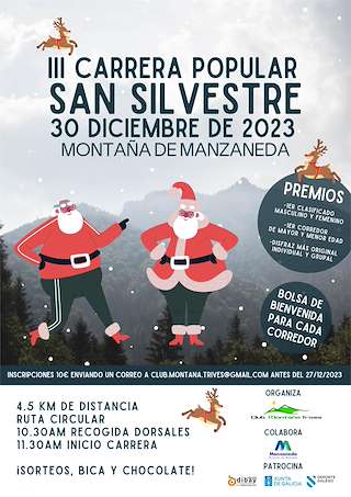 Fechas, información, programa, cartel, imágenes, mapa y ubicación de San Silvestre Montaña de Manzaneda (2025)  en  A Pobra de Trives