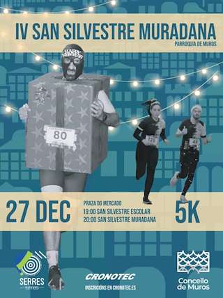 Fechas, información, programa, cartel, imágenes, mapa y ubicación de IV San Silvestre Muradana (2025) en Muros