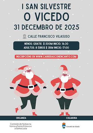 Fechas, información, programa, cartel, imágenes, mapa y ubicación de I San Silvestre (2025)  en  O Vicedo