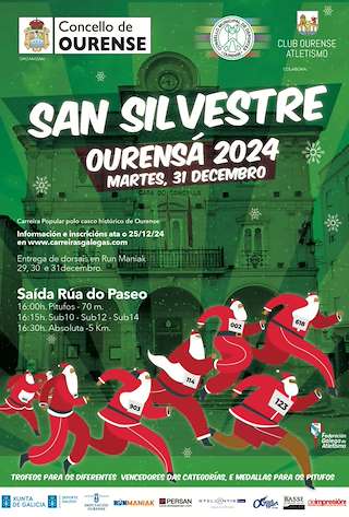 Fechas, información, programa, cartel, imágenes, mapa y ubicación de IX San Silvestre Ourensá (2025)  en  Ourense