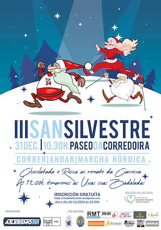 Fechas, información, programa, cartel, imágenes, mapa y ubicación de III San Silvestre Popular (2025)  en  Tui