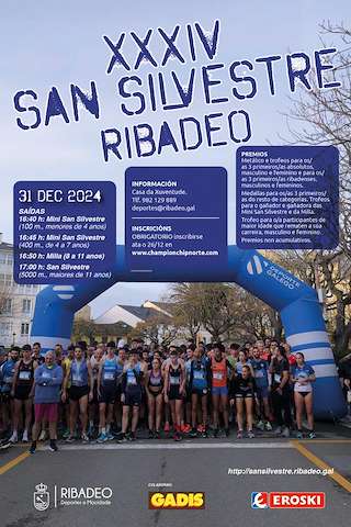 Fechas, información, programa, cartel, imágenes, mapa y ubicación de XXXIV San Silvestre (2025)  en  Ribadeo