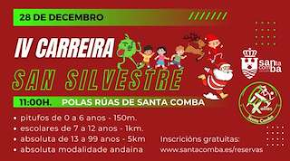 Fechas, información, programa, cartel, imágenes, mapa y ubicación de IV San Silvestre  en  Santa Comba