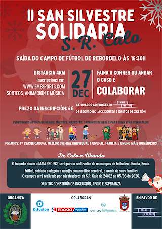 Fechas, información, programa, cartel, imágenes, mapa y ubicación de II San Silvestre Solidaria Sr. Calo (2025) en Teo