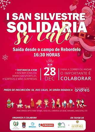 Fechas, información, programa, cartel, imágenes, mapa y ubicación de I San Silvestre Solidaria Sr. Calo  en  Teo