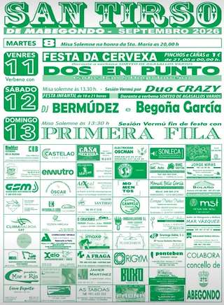 Fechas, información, programa, cartel, imágenes, mapa y ubicación de San Tirso de Mabegondo (2026)