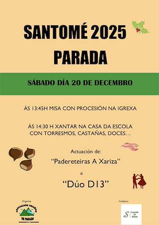 Fechas, información, programa, cartel, imágenes, mapa y ubicación de San Tomé de Parada  (2025)  en  Silleda