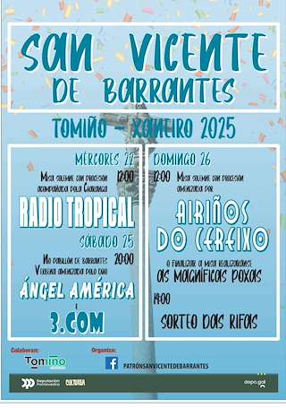 Fechas, información, programa, cartel, imágenes, mapa y ubicación de San Vicente de Barrantes  en  Tomiño