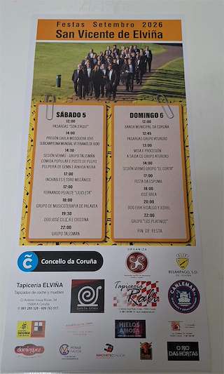 Fechas, información, programa, cartel, imágenes, mapa y ubicación de San Vicente de Elviña  (2026)  en  A Coruña