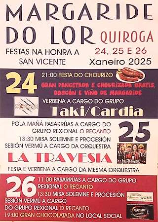 Fechas, información, programa, cartel, imágenes, mapa y ubicación de San Vicente de Margaride   en  Quiroga