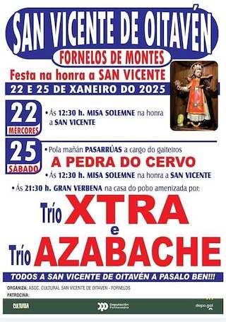 Fechas, información, programa, cartel, imágenes, mapa y ubicación de San Vicente de Oitavén   en  Fornelos de Montes