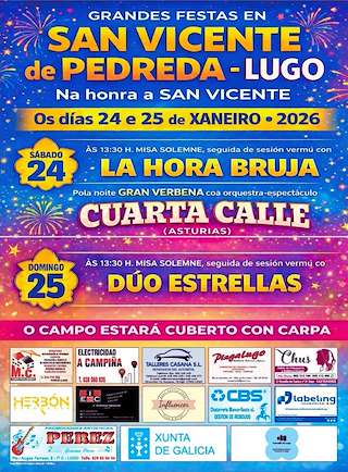 Fechas, información, programa, cartel, imágenes, mapa y ubicación de San Vicente de Pedreda (2026)  en  Lugo