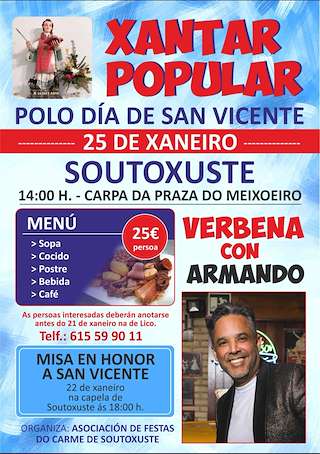 Fechas, información, programa, cartel, imágenes, mapa y ubicación de San Vicente de Soutoxuste (2026)  en  Redondela