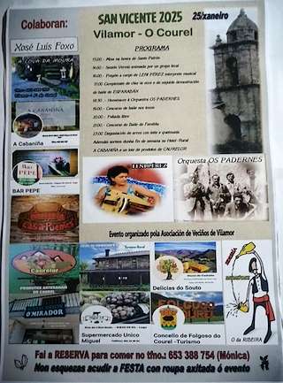 Fechas, información, programa, cartel, imágenes, mapa y ubicación de San Vicente de Vilamor  en  Folgoso do Courel