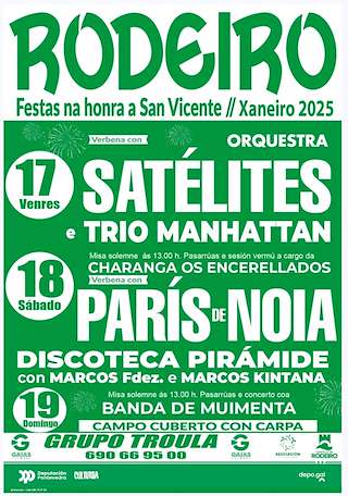 Fechas, información, programa, cartel, imágenes, mapa y ubicación de San Vicente  en  Rodeiro