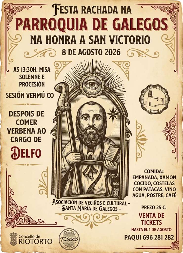 San Victorio de Galegos (2026) en Riotorto