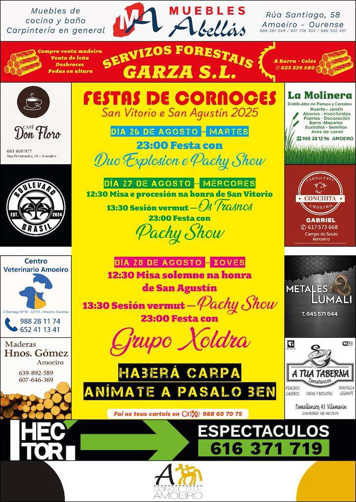 San Vitoiro y San Agustín de Cornoces (2025) en Amoeiro