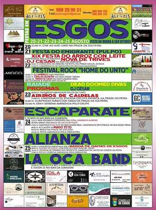 Fechas, información, programa, cartel, imágenes, mapa y ubicación de San Vítores  en  Esgos