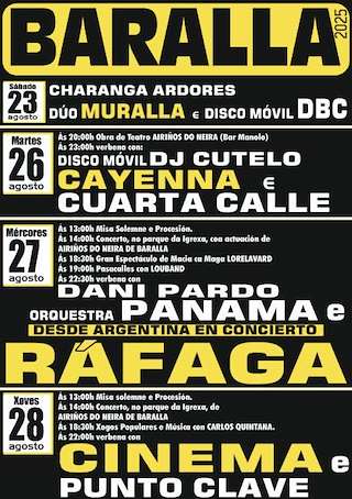 Fechas, información, programa, cartel, imágenes, mapa y ubicación de San Vitorio  en  Baralla