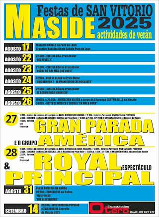 Fechas, información, programa, cartel, imágenes, mapa y ubicación de San Vitorio  en  Maside