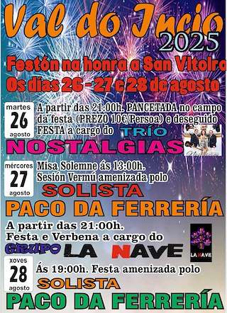 Fechas, información, programa, cartel, imágenes, mapa y ubicación de San Vitorio  en  O Incio