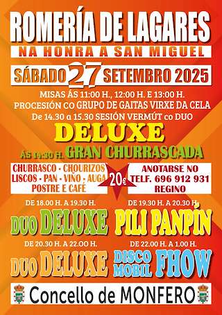 Fechas, información, programa, cartel, imágenes, mapa y ubicación de San Xiao de Lagares  en  Monfero