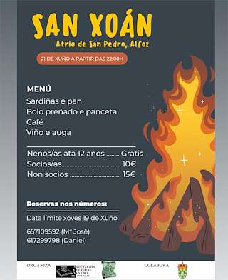 Fechas, información, programa, cartel, imágenes, mapa y ubicación de San Xoán   en  Alfoz