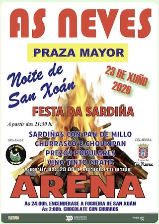 Fechas, información, programa, cartel, imágenes, mapa y ubicación de San Xoán (2026)  en  As Neves