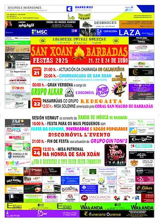 Fechas, información, programa, cartel, imágenes, mapa y ubicación de San Xoán  en  Barbadás