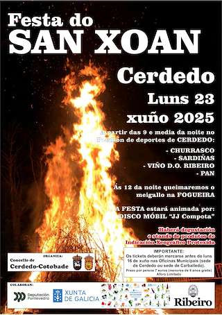 Fechas, información, programa, cartel, imágenes, mapa y ubicación de San Xoán  en  Cerdedo-Cotobade