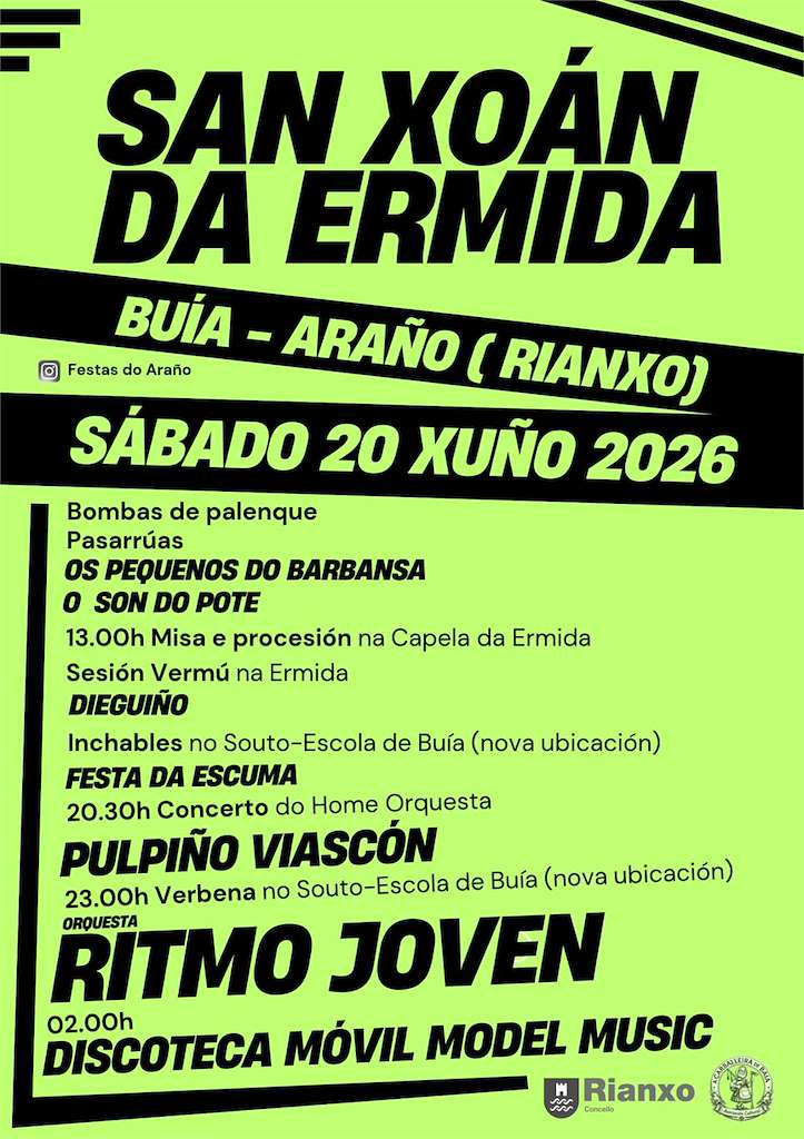 San Xoán da Ermida de Araño (2026) en Rianxo