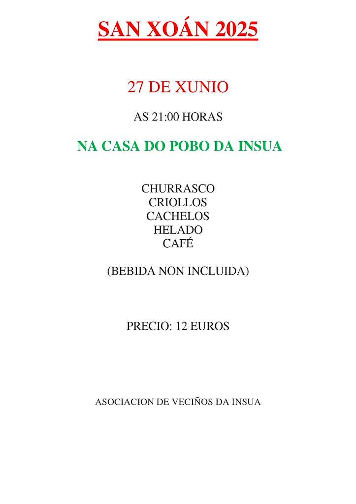 San Xoán da Insua en Ponte Caldelas