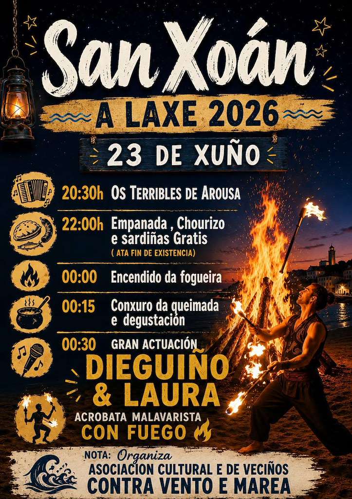 San Xoán de A Laxe en Vilagarcía de Arousa