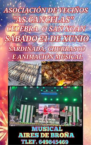 Fechas, información, programa, cartel, imágenes, mapa y ubicación de San Xoán de As Cancelas  en  Santiago de Compostela
