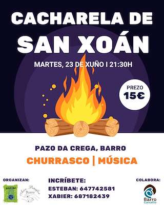 Fechas, información, programa, cartel, imágenes, mapa y ubicación de San Xoán de Barosa (2026)  en  Barro