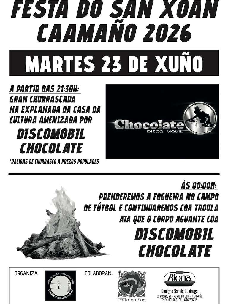 San Xoán de Caamaño (2026) en O Porto do Son