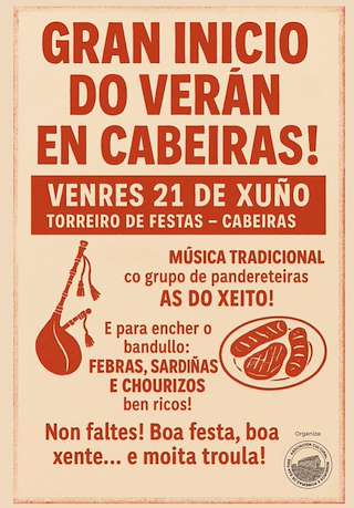 Fechas, información, programa, cartel, imágenes, mapa y ubicación de San Xoán de Cabeiras  en  Arbo