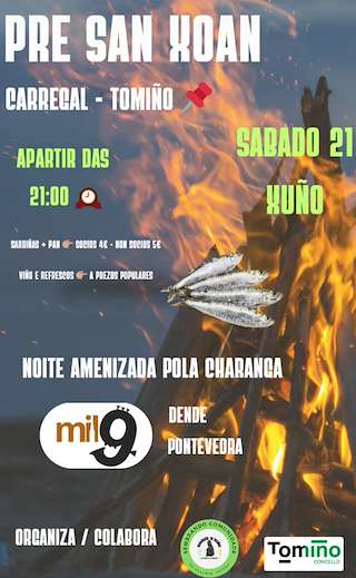 Fechas, información, programa, cartel, imágenes, mapa y ubicación de San Xoan de Carregal  (2026)  en  Tomiño