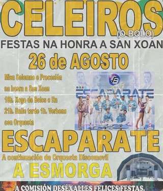 Fechas, información, programa, cartel, imágenes, mapa y ubicación de San Xoán de Celeiros (2026)  en  O Bolo