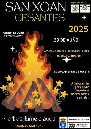 Fechas, información, programa, cartel, imágenes, mapa y ubicación de San Xoán de Cesantes  en  Redondela