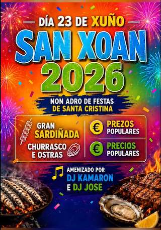 Fechas, información, programa, cartel, imágenes, mapa y ubicación de San Xoán de Cobres (2026)  en  Vilaboa