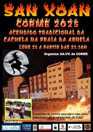 Fechas, información, programa, cartel, imágenes, mapa y ubicación de San Xoán de Corme  en  Ponteceso