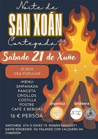 Fechas, información, programa, cartel, imágenes, mapa y ubicación de San Xoán de Cortegada  en  Silleda