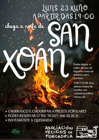 Fechas, información, programa, cartel, imágenes, mapa y ubicación de San Xoán de Forcadela  en  Tomiño