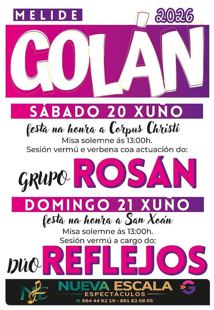 San Xoán de Golán (2026) en Melide