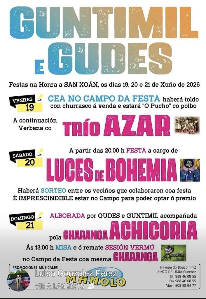 San Xoán de Guntimil e Gudes en Xinzo de Limia
