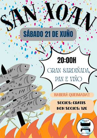 Fechas, información, programa, cartel, imágenes, mapa y ubicación de San Xoán de Iñás  en  Oleiros