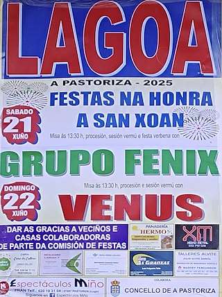 Fechas, información, programa, cartel, imágenes, mapa y ubicación de San Xoán de Lagoa  en  A Pastoriza